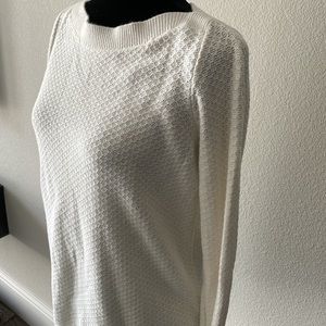 LOFT Cream Sweater - Waffle Knit